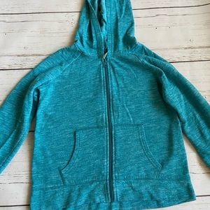 blue/teal zip up hoodie!